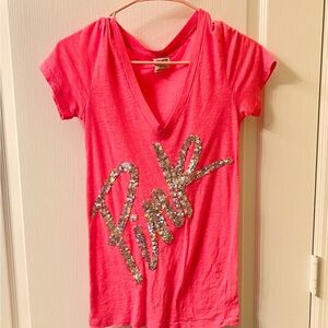 PINK Victoria’s Secret BLING Tshirt XS